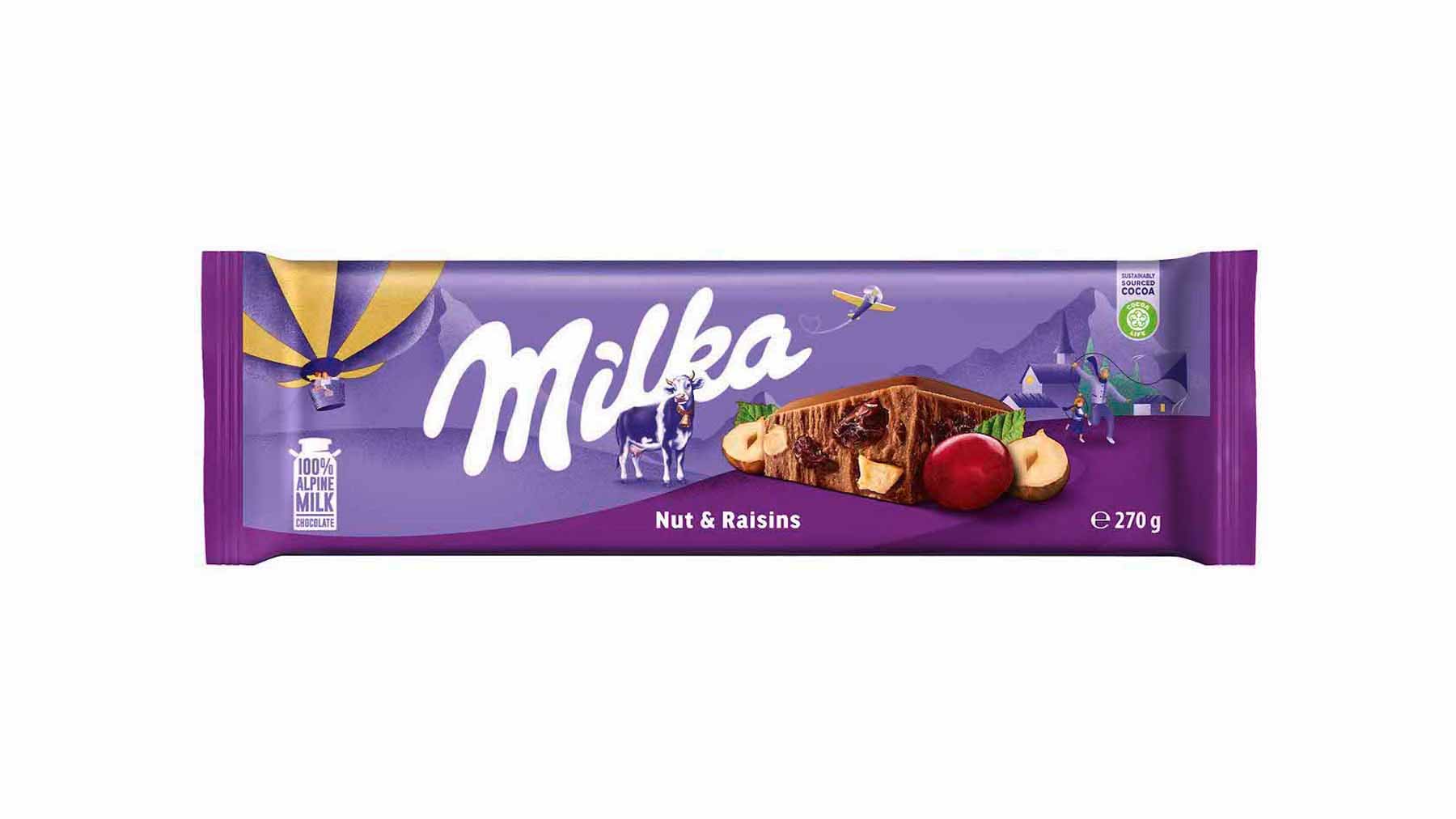 Milka Raisins & Hazelnuts 270g